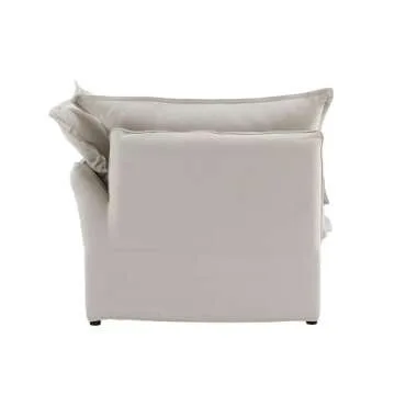 Sdorens Modular Sectional Sofa, 163" Down Filled Comfort U Shaped Sofa Couch for Living Room, Convertible Couch with Ottoman, 6-Seat Oversized Sofa Couch for Living Room Apartment, Beige