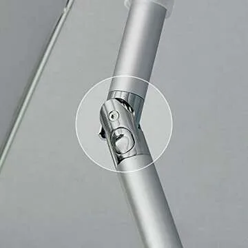 Beach and Grass Umbrella with Matching Travel Carrying Bag - Large 7 Feet 5 Inches Tilting Telescopic Aluminum Pole - Twist Sand/Grass Anchor - Wind Air Vent - Fiberglass Ribs (Floral Hibiscus)