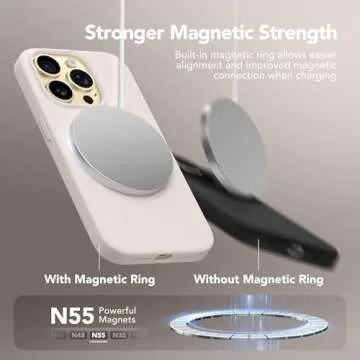 GONEZ Magnetic Silicone Case for iPhone 13 Pro Max