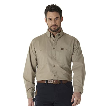 Wrangler Riggs Workwear Men's Logger Twill Long Sleeve Workshirt - Durable & Comfortable