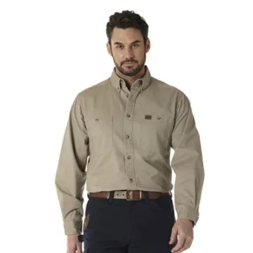 Wrangler Riggs Workwear Men's Logger Twill Long Sleeve Workshirt - Durable & Comfortable