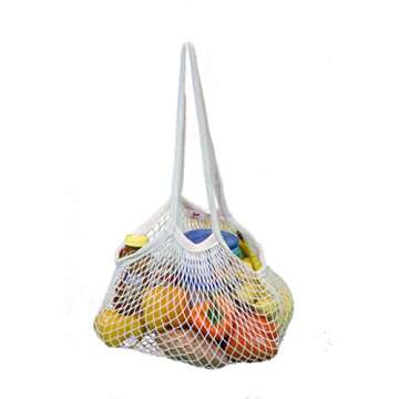 Eco-Friendly EuroSac Natural Cotton String Bag - Durable & Lightweight for Everyday Use