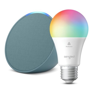 Echo Pop Sengled Smart Bulb Bundle Midnight Teal Alexa Control
