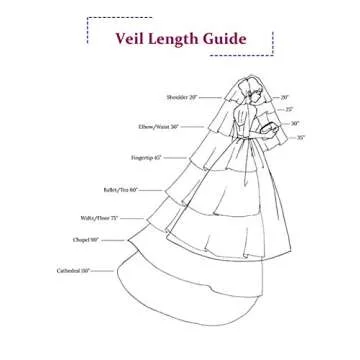 HEREAD Bride Wedding Veil 118" Long Cathedral Length Bridal Tulle Hair Accessoies with Comb and Cute Edge (118" Width, Ivory)
