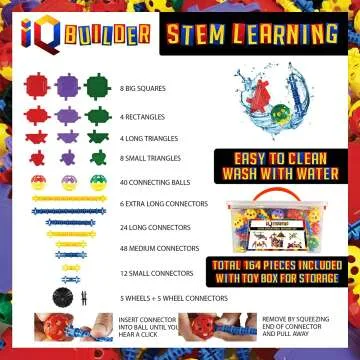 IQ BUILDER STEM Learning Toys for Creative Kids