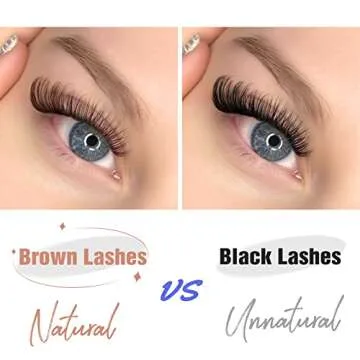 Mavphnee Brown Lash Clusters Individual Mixed Lengths Natural & Wispy Lash Extension DIY Brown Cluster Eyelashes 140Pcs (11C, 8-16MM)