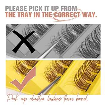 Mavphnee Brown Lash Clusters Individual Mixed Lengths Natural & Wispy Lash Extension DIY Brown Cluster Eyelashes 140Pcs (11C, 8-16MM)