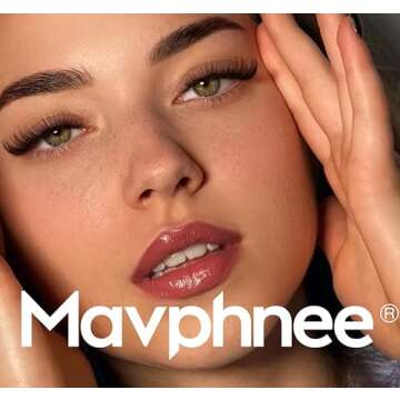 Mavphnee Brown Lash Clusters Individual Mixed Lengths Natural & Wispy Lash Extension DIY Brown Cluster Eyelashes 140Pcs (11C, 8-16MM)