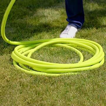 Flexzilla HFZG575YW-E Garden Lead-in Hose 5/8 in. x 75 ft, Heavy Duty, Lightweight, Drinking Water Safe, HFZG575YW