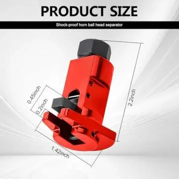 waswale 1 PC Car Lower Arm Ball Joint Detach Tool, 2.2" x 1.42" Hexagonal Shock Absorber Expander Ve...