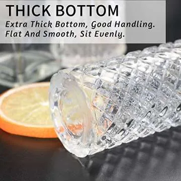 Bitters Bottle for Cocktails Set of 4 - Glass Dasher Bottles with Dash Tops, Great for Bartender,Home Bar
