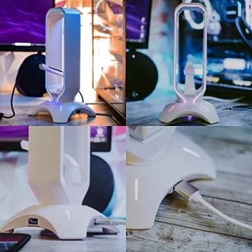 Tilted Nation RGB Headset Stand with Mouse Bungee