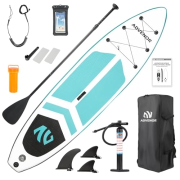 ADVENOR Inflatable Paddle Board: Durable, Lightweight & Fun