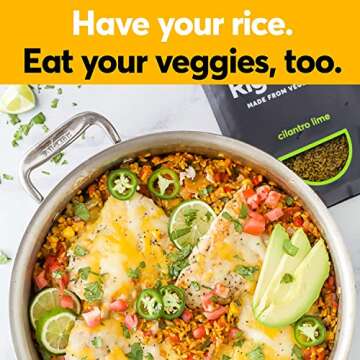 RightRice - Variety Pack (7oz. Pack of 6) - Made from Vegetables - High Protein, Vegan, non GMO, Gluten Free