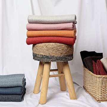 Arequipa Pride Alpaca Wool Throw Blanket - Cozy Comfort - 64" x 53"