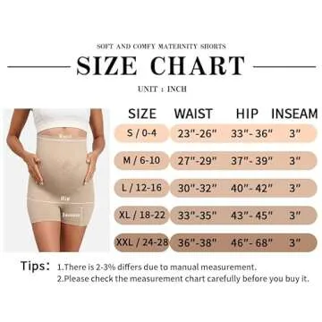 Y25D Maternity Shapewear Seamless Underwear Over Bump Pregnancy Shorts High Waist Panties Under Dress Belly Support, S Size Nude