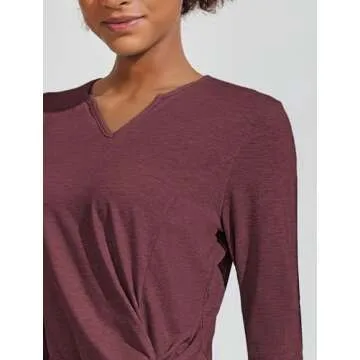 Stylish Workout Tops for Women - Long Sleeve Athletic Tee