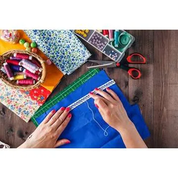 Calibre Art Rotating Self Healing Cutting Mat 8x8 (7" grids), Perfect for Quilting & Art Projects