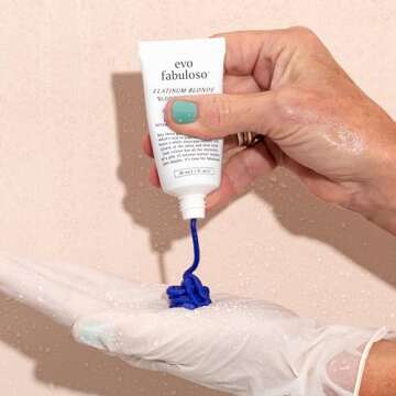 EVO Fabuloso Platinum Blonde Color Toning Conditioner - Color-Treated Hair Conditioner - Helps Maintain Color Depth, Tone & Shine - Travel Size, 30ml / 1.01fl.oz