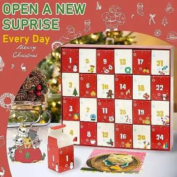 Bestbase Advent Calendar 2024 Christmas Countdown Jigsaw Puzzles - Christmas Cats, 24 Boxes with 1008 Pieces Countdown to Christmas Puzzle, Christmas Decorations Christmas Gifts for Adults Kids