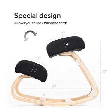 Luxton Ergonomic Kneeling Chair for Comfort and Posture Support