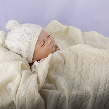 Ultra-Soft Cashmere Baby Blanket Cream by Lucky Bird