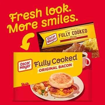 Oscar Mayer Fully Cooked Bacon, 9-11 Slices, Easy Meal Solution