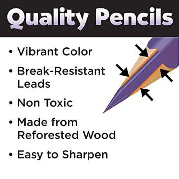 Faber Castell Metallic Colored Ecopencils - 12 Break Resistant Coloring Pencils