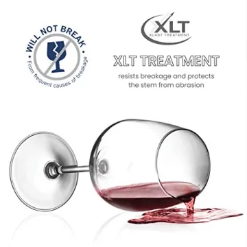 Elegant 18oz Red Wine Glasses Set of 4 - Bormioli Rocco