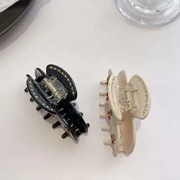 Eco-Friendly Cherry Hair Clip for Strong Hold Style Accessory