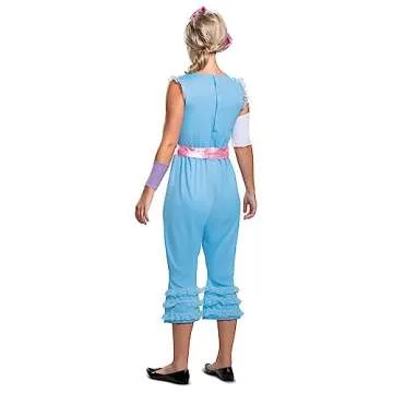 Disguise Disney Pixar Bo Peep Toy Story 4 Deluxe Women's Costume, Blue, L (12-14)