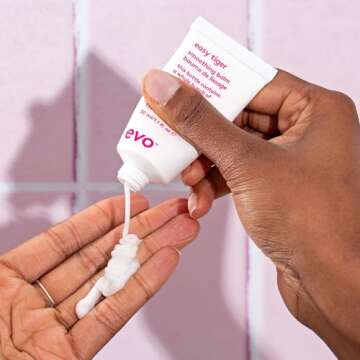 EVO Easy Tiger Smoothing Hair Balm - Hold Styling Balm for All Hair Types - Provides Hair Smoothing & Reduces Frizz - Travel Size, 30ml / 1.1fl.oz