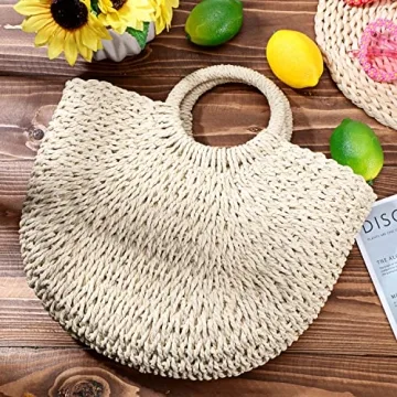 Stylish Frienda Straw Tote Bag for Summer Fun