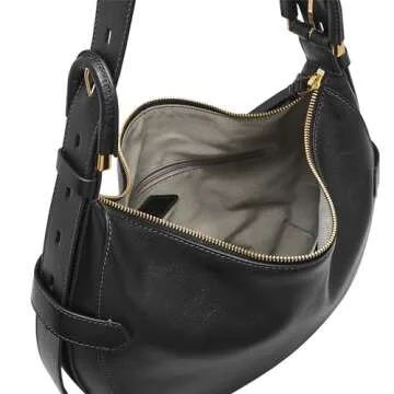 Fossil Harwell Leather Hobo Handbag - Stylish Eco-Friendly Purse