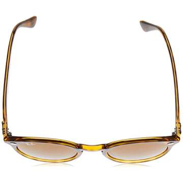 Ray-Ban RB2180 Round Sunglasses - Light Havana/Dark Brown