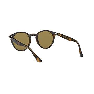 Ray-Ban RB2180 Round Sunglasses - Light Havana/Dark Brown