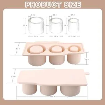 Minstely Silicone Ice Cube Tray for 30-40 oz Tumblers