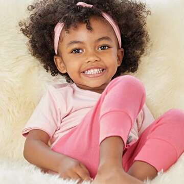 HonestBaby Unisex Baby Organic Cotton Short Sleeve Multipack and Toddler T-Shirt Set, 10-Pack Rainbo...