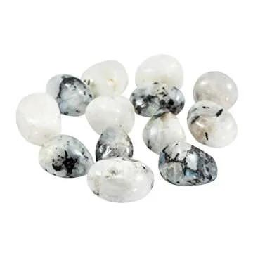 The Chrysalis Stone | Rainbow Moonstone | Tumbled Stone | Size 0.75" - 1.25" | 1 Pc | Crystals and Healing stones, Spiritual Gifts for Women, Reiki, Chakra, Witchcraft, Yoga, Meditation Accessories