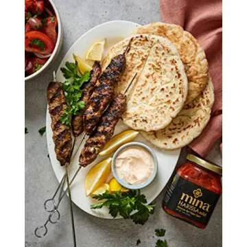 Mina Harissa Mild Sauce, Homestyle Moroccan Red Pepper Harissa Paste, 10 Oz (Pack of 2) - Harissa Sauce with Tangy Twist, Excite Your Senses with Mina Mild Harissa Seasoning