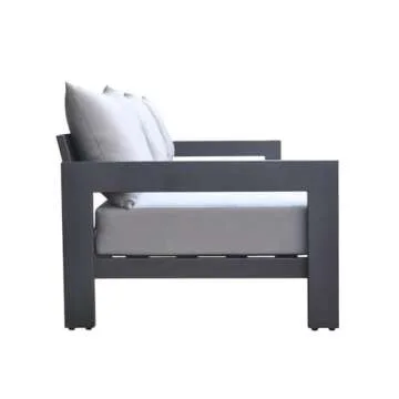 Limari Home Wake Outdoor Sofa - Modern Aluminum & Fabric