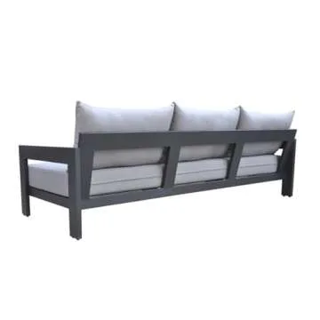 Limari Home Wake Outdoor Sofa - Modern Aluminum & Fabric