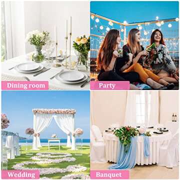 Zhongyuan Spandex Chair Sashes Elastic Chair Bows Stretch Chair Bands Ties with Buckle for Wedding Banquet Party Events Decoration(Pink, 25PCS)