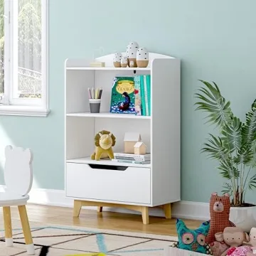 Stylish UTEX Kids Bookshelf for Playrooms and Nurseries