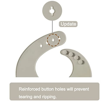 PandaEar Silicone Baby Bibs Adjustable Waterproof BPA Free