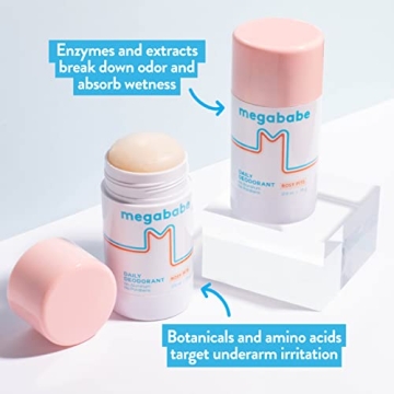 Megababe Rosy Pits Deodorant - Aluminum-Free, 72 Hours Fresh