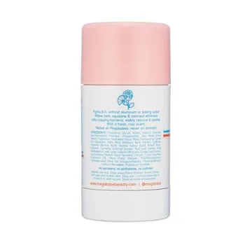 Megababe Rosy Pits Deodorant - Aluminum-Free, 72 Hours Fresh