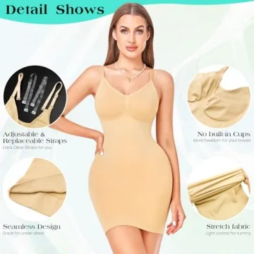 Women's Shapewear Slips for Under Dresses Full Control Body Shaper