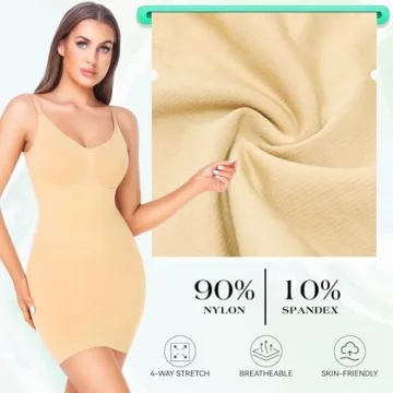 Women's Shapewear Slips for Under Dresses Full Control Body Shaper