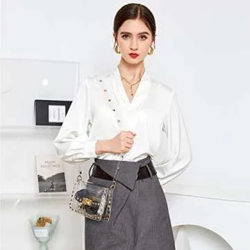 LZXYBIN Clear Purse Stadium Approved, Clear Crossbody Bag PGA Stadium Approved Bags, Adjustable Shoulder Straps with Fashion Rivet Decor, Clear Handbag for Sports Concert Party